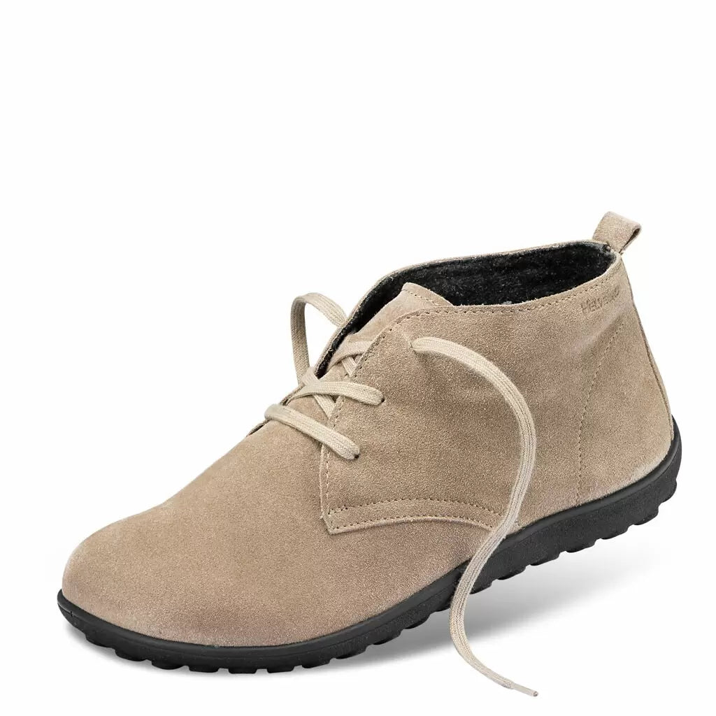 Lightweight Leather Bootie with Stylish Lacing & Non-Slip Sole