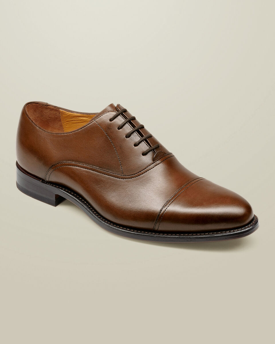 Oxford Shoes in Leather – Dark Tan